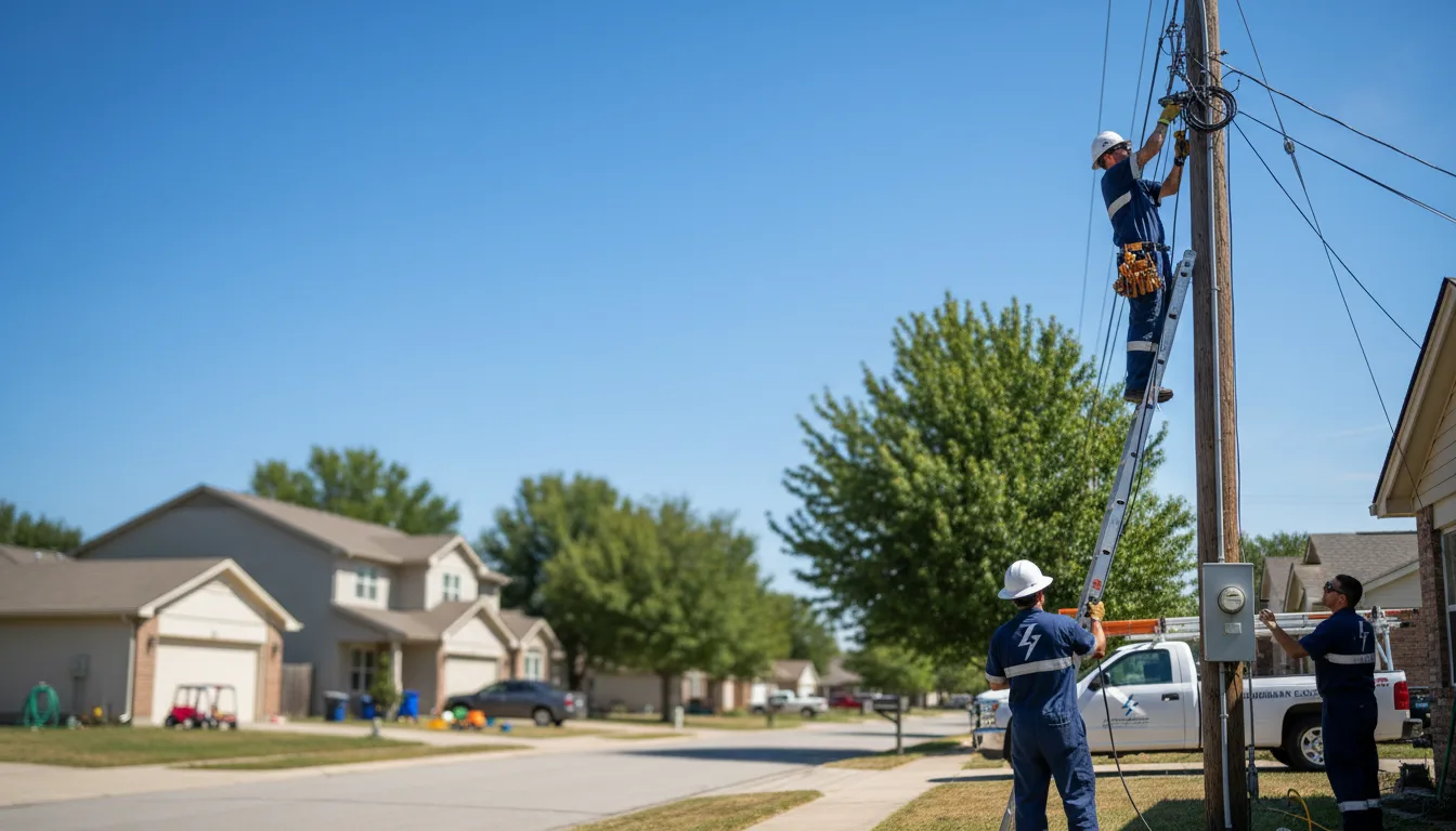 Residential electrician providing installation services in Bristow, IA